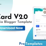vCard V2.0 Portfolio Blogger Template Free Download