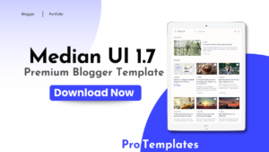 Median UI 1.7 Premium Blogger Template Free Download